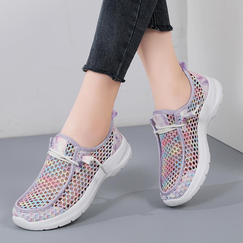 Fashion Summer Casual Shoes Men's Breathable Sneakers Shoes Platform Lightweight Walking Shoes Women's Plus Size Casual Loafers 36-46