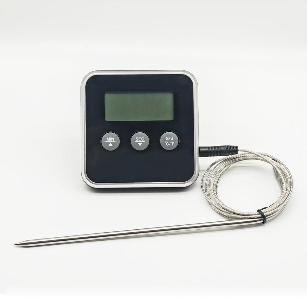 

Цифровой пищевой термометр Зонд для барбекю Мясо Вода Масло Сигнализация температуры приготовления Таймер приготовления Кухонный гриль Духовка Тестер
