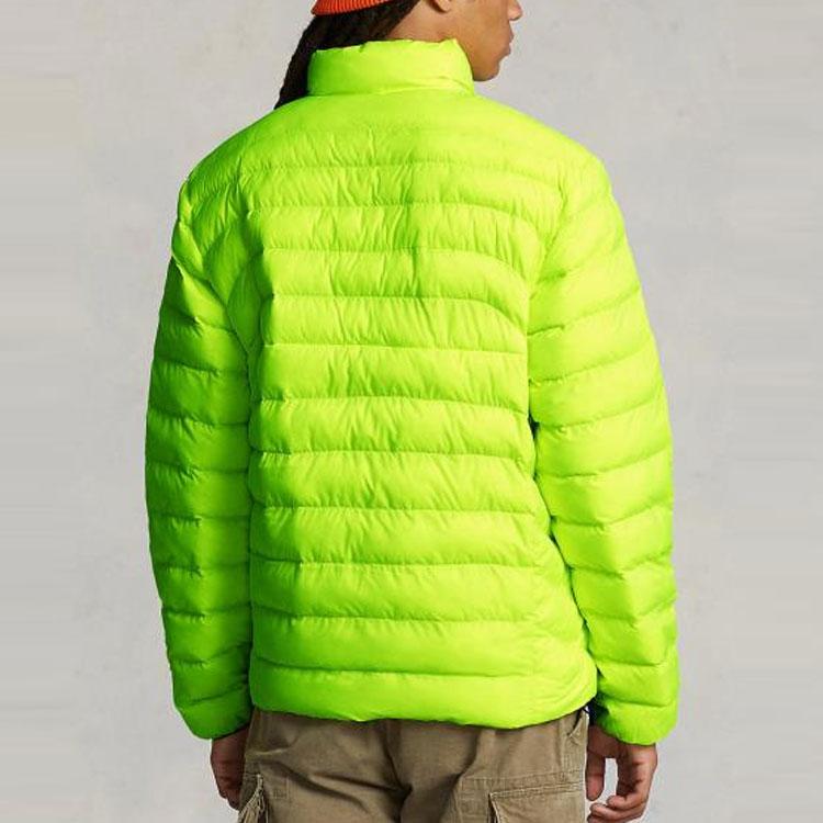 Polo Ralph Lauren SS23 Logo Print Stand Collar Jacket Men Jacket Green 710888051-001