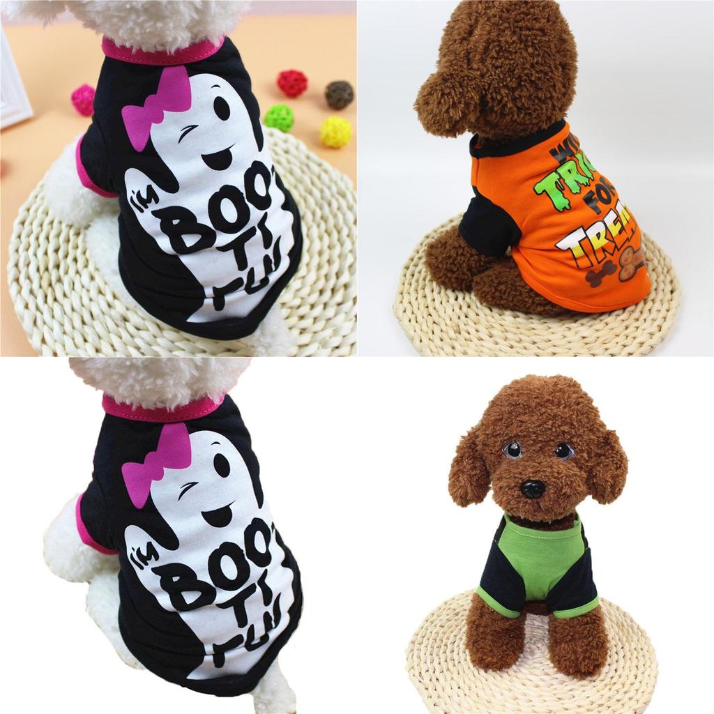 Vielseitiges Halloween-Kostüm-T-Shirt für Hunde und Katzen mit entzückendem Cartoon-Design