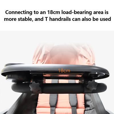 3 in 1 Kinderwagen Esstisch Ablage Abnehmbarer Kinderwagen Snack-Auffänger und Getränkehalter für Kinderwagenzubehör