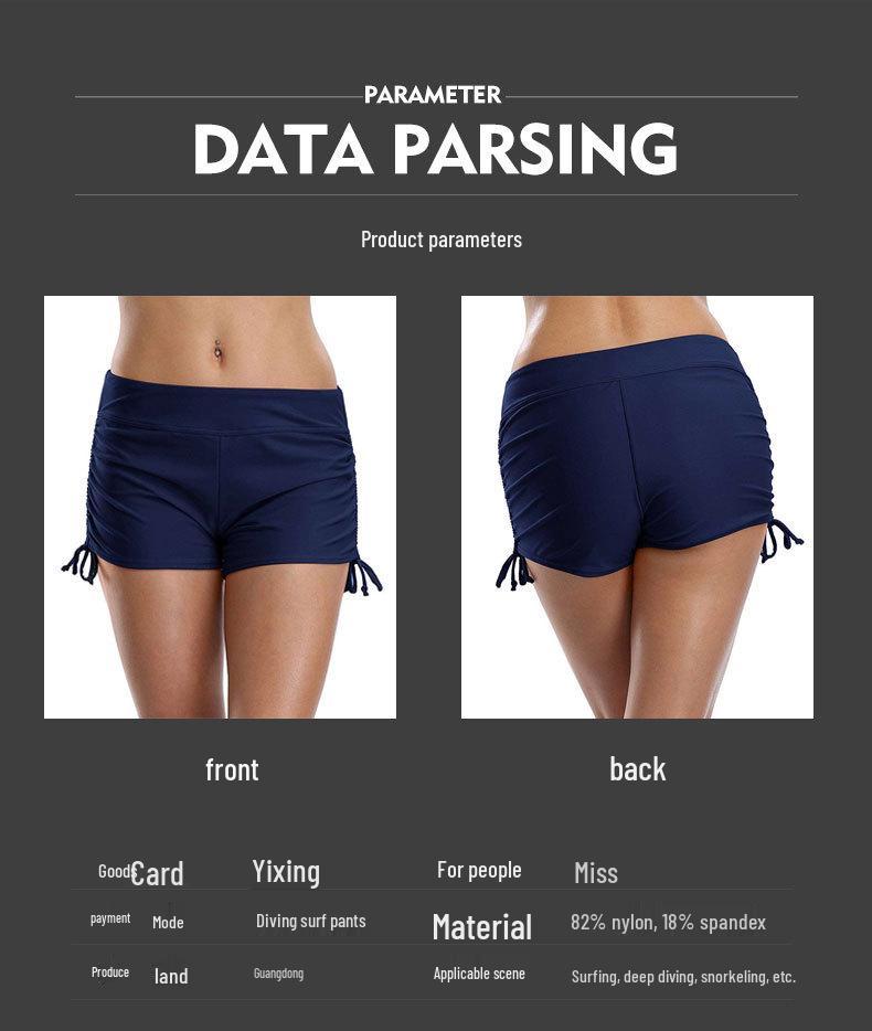 European & American Clearance Bikini Bow Low-Waist Hip-Wrap Women's Swim Trunks