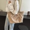 Bag Women's 2025 Spring and Summer Large Capacity Tote Bag Retro Simple Nylon Tote Bag Casual Folds Commuter Class