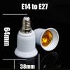 E14 To E27 Adapter Conversion Socket Fireproof Plastic Converter High Quality Material Socket Bulb Adapter Lamp Holder