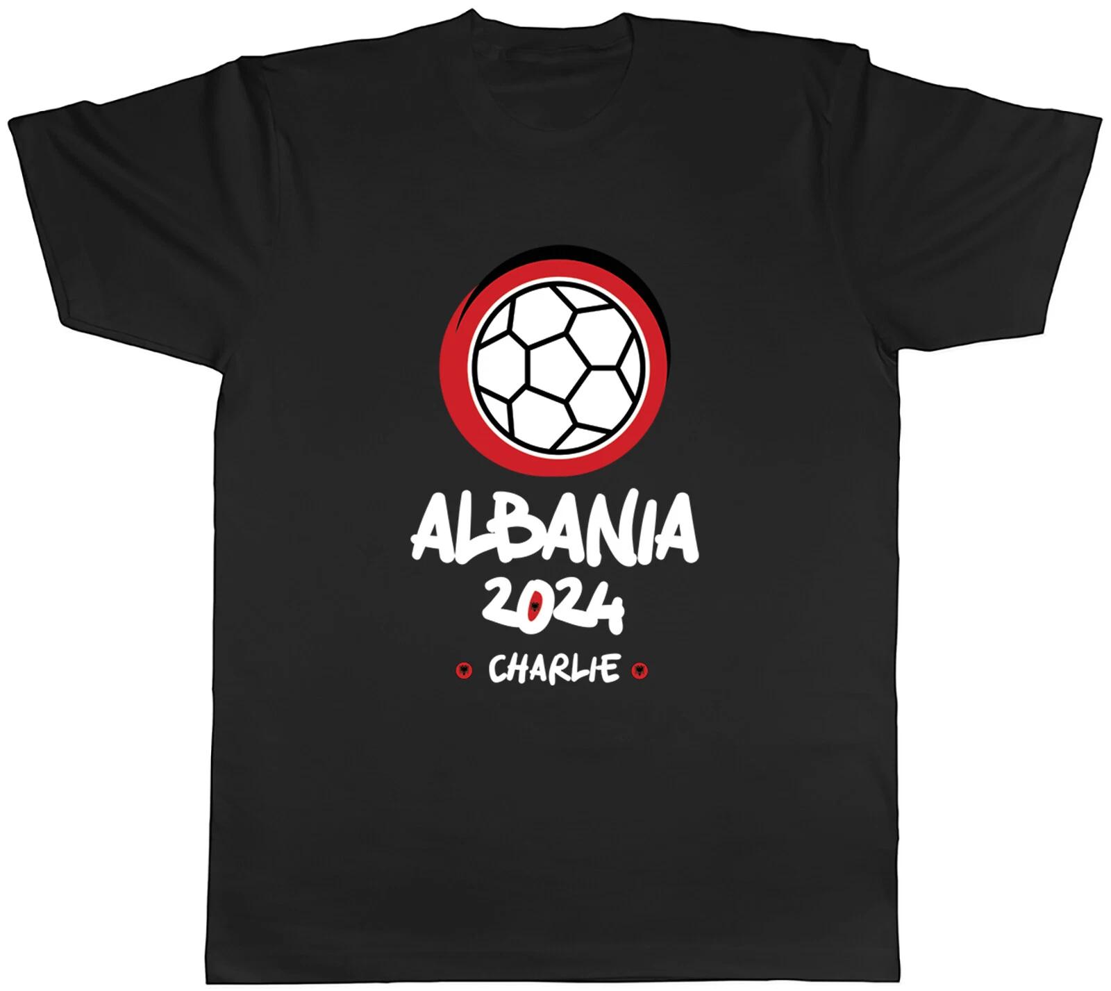 Personalised Albania 2024 Mens T-Shirt Football Soccer Supporter Fan Tee Gift XXXXL