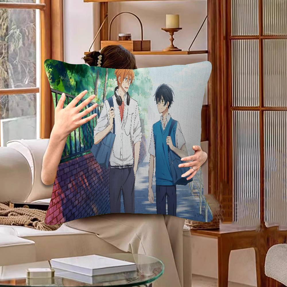 S-Sasaki And-M-Miyano Cushion Cover Polyester Sofa Cushions Decorative Throw Pillows Home Decoration Pillowcover