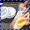 White Shoe and Leather Cleaning Cream - Ideal for Leather Goods, Sofas, and Plastic Products