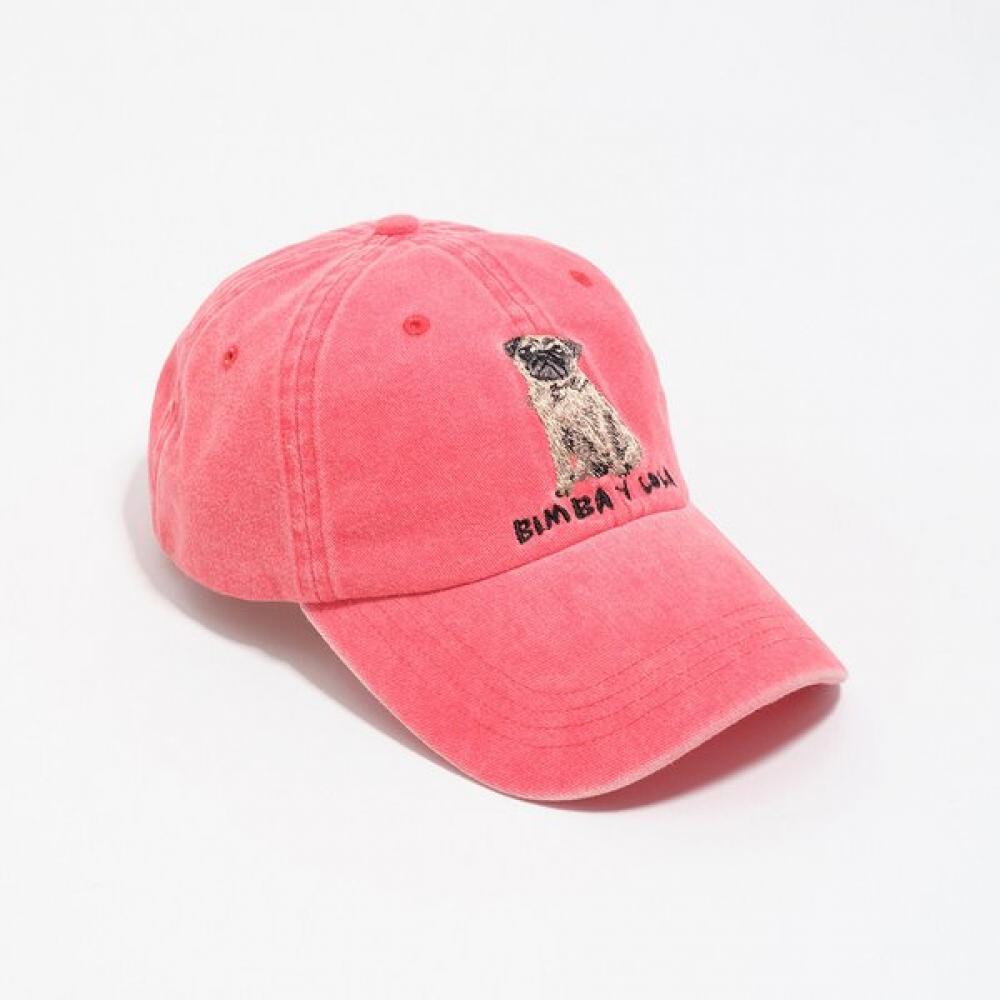 

Bimba Y Lola Washed Cotton Calino Cap Red B265aih003rdb Red/M