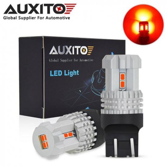 AUXITO 7443 7444 7440 7441 Светодиодные лампы Стоп-сигнал Тормозной свет 100 Вт Ярко-красные 2 шт.