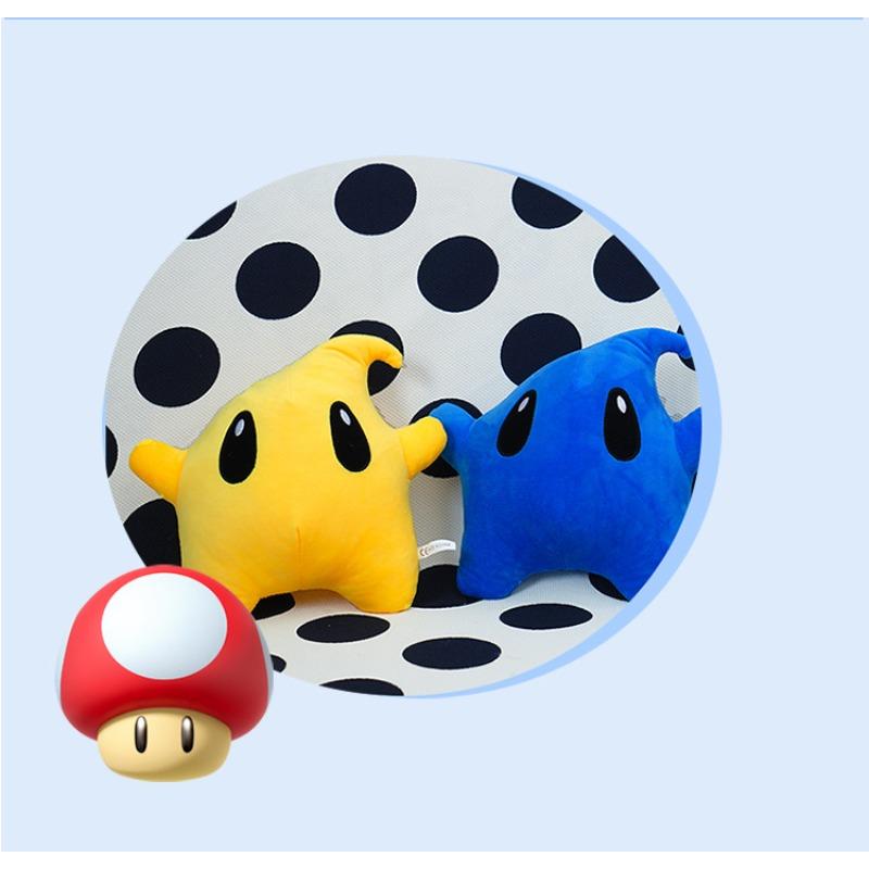 Super Mario Luma Star 3 Colors Plush Toy Soft Stuffed Animal Great Collectible for Gaming Fans