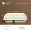 Biodegradable 4-Compartment Corn Starch Takeout Containers
