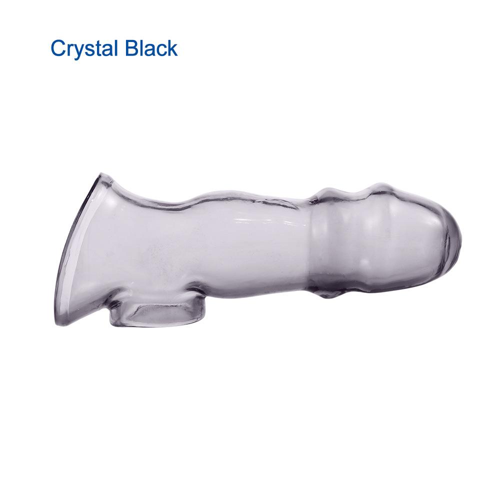 Male Masturbator Clear Crystal Set Penis Lock Essence Set Sex Toys