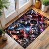 Epic Anime Warriors Showdown Patterned carpet, non slip mat suitable for living room and bedroom sofas