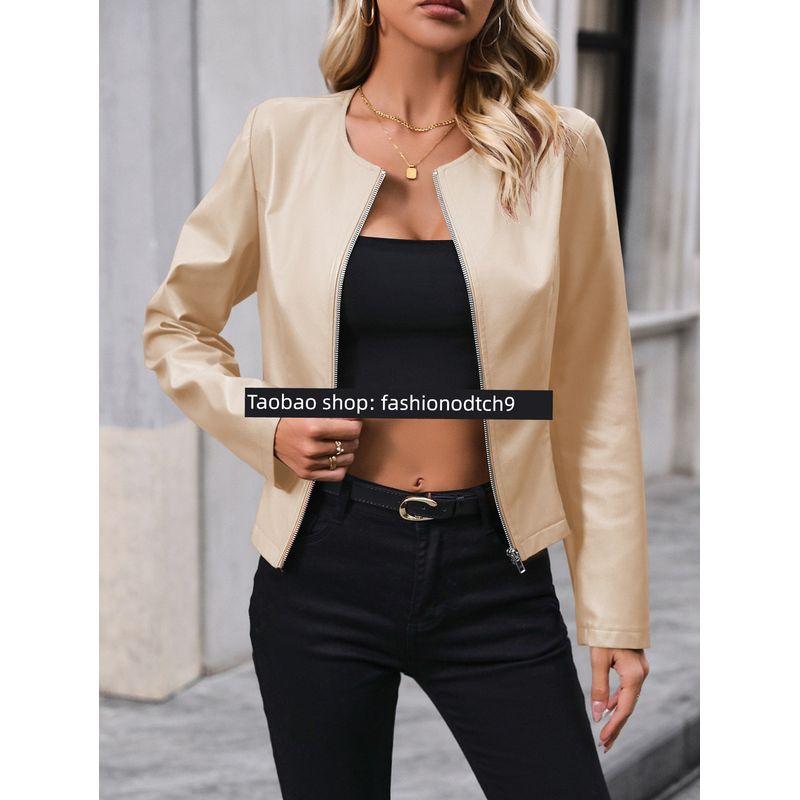 

Топ с круглым вырезом, полумолнией и кружевной вставкой, 2025 Apricot M