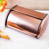Large Steel Bread Bin 44cm Matte Rose Gold KINGHOFF KH-1870
