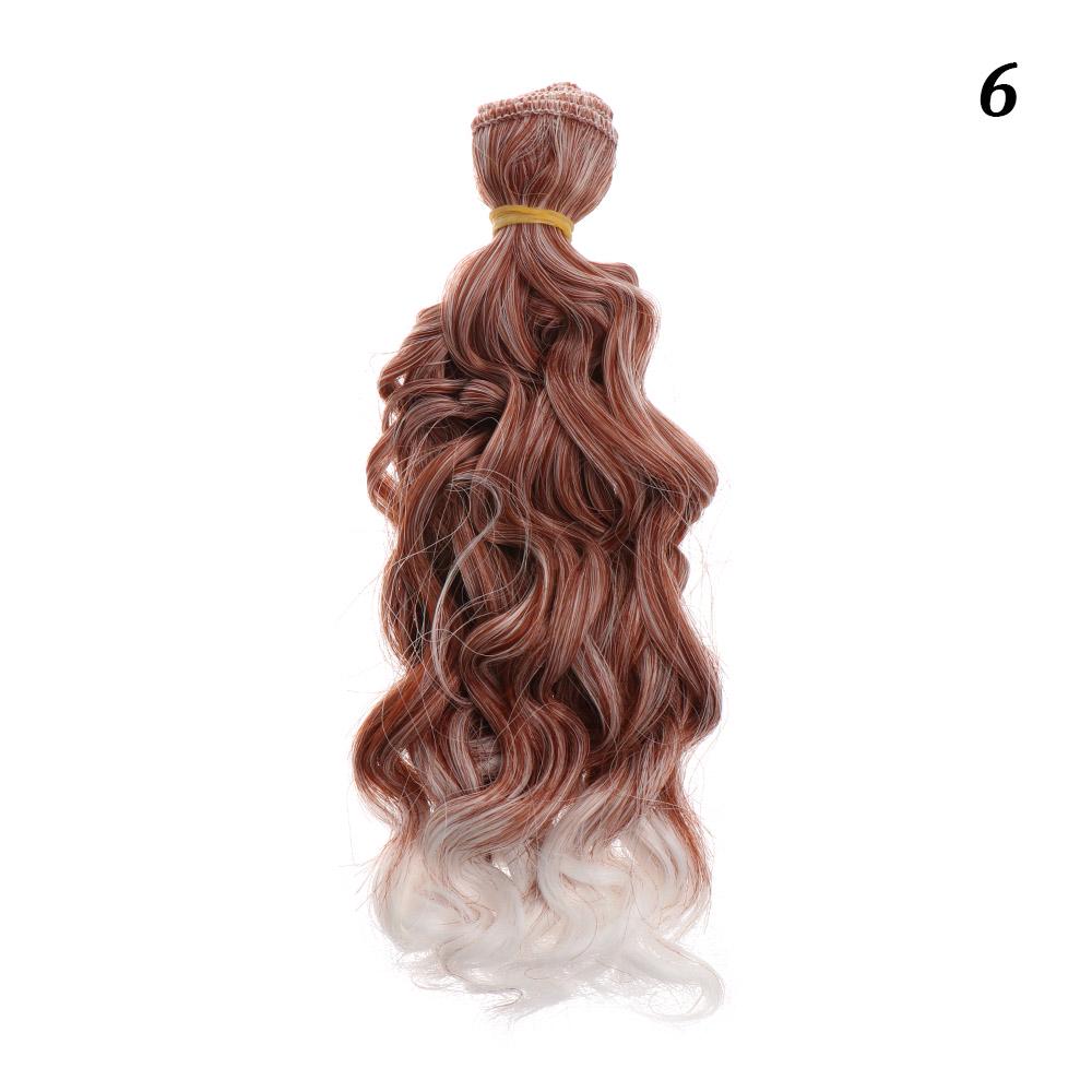 1/6 1/4 1/3 Fashion Small Tresses High-Temperature Screw Periwig Curly Wigs Diy Doll Hair Accessory Doll Toupee Kid Plaything Present