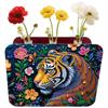 DIY Diamond Painting Wooden Tube Vase Two-Sided Pattern 5D DIY Vase Diamond Painting Kit for Adults Gift Idea Home Office Decor
