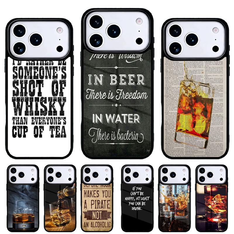 COOL WHISKY QUOTE Phone Case for iPhone 17 16 15 14 13 Pro Max Back Cover for 12 11 Pro Coque