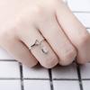 Lindon Classic Copper Alloy Zircon Ring Ladies Jewelry Wedding Promise Party Gift