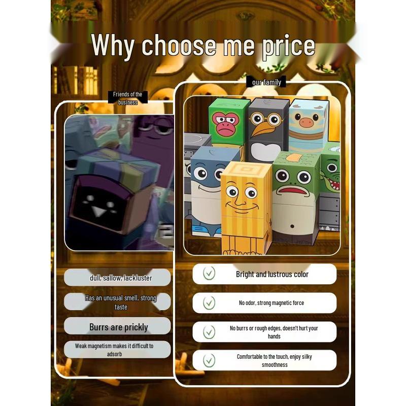 3D Magnetic Puzzle Blocks: Mountain & Sea Classics for Ages 3-6