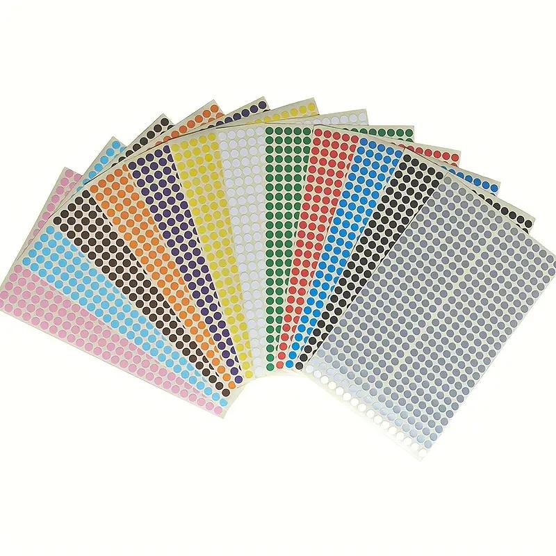 6mm Colorful Dot Stickers Mixed Color Self-Adhesive Label Paper Creative DIY Craft Decorative Stickers For Scrapbooking Journal