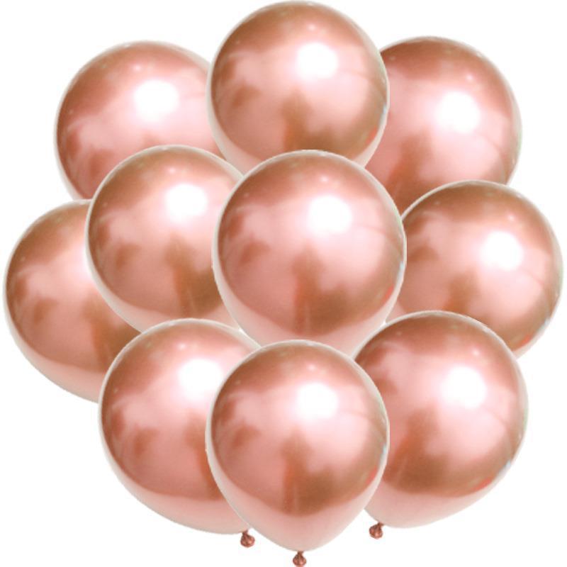 Birthday & Ceremony Decoration Balloon Set: Metallic Sequins, Table & Ground Floating Balloons.