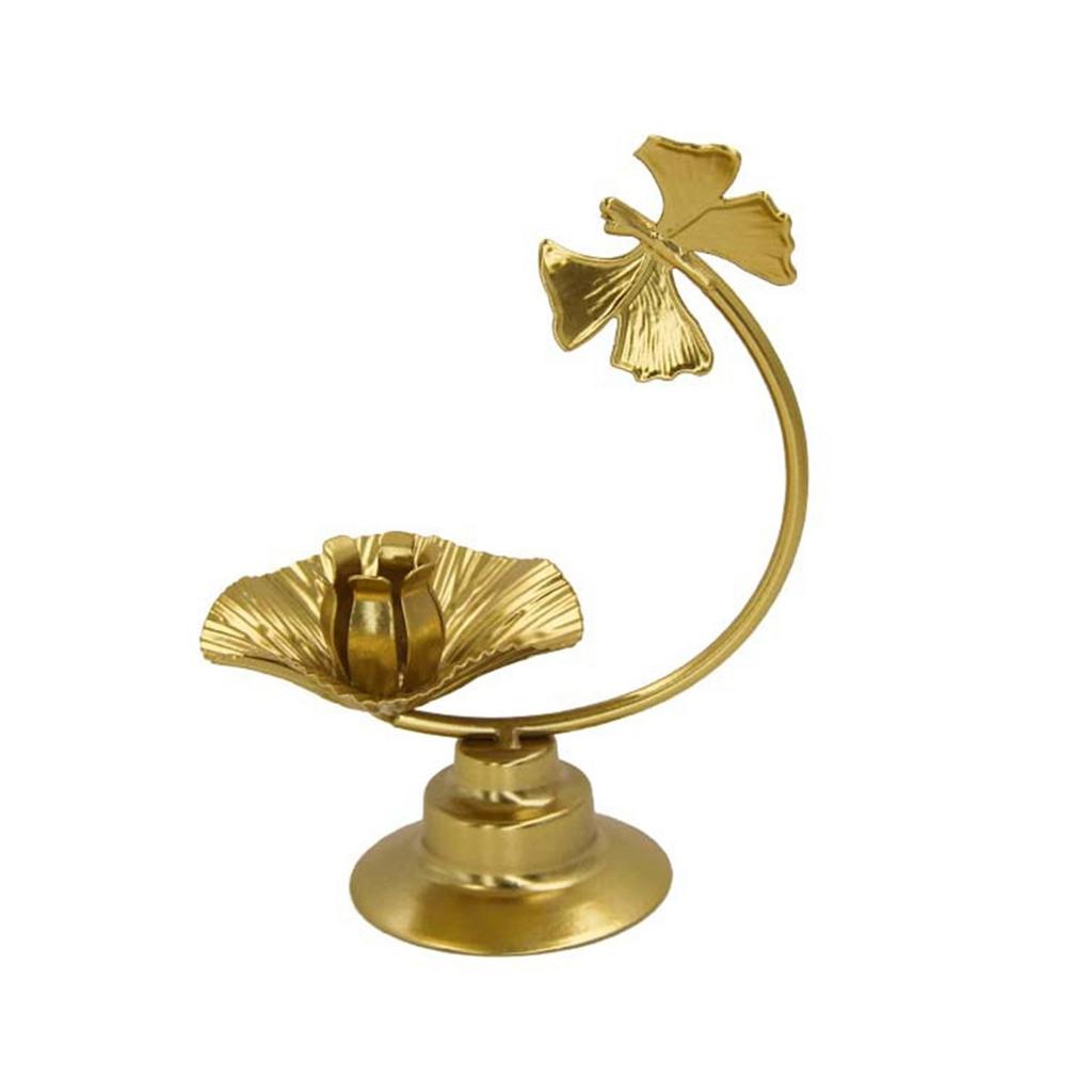 Modern Iron Candlestick Flower Shape Metal Tapered Candle Holder Stand for Wedding Dinning Party Centerpieces Decors