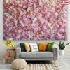 2D Flat Blush Pink Floral Backdrop, Rose & Hydrangea Background Cloth for Photoshoot
