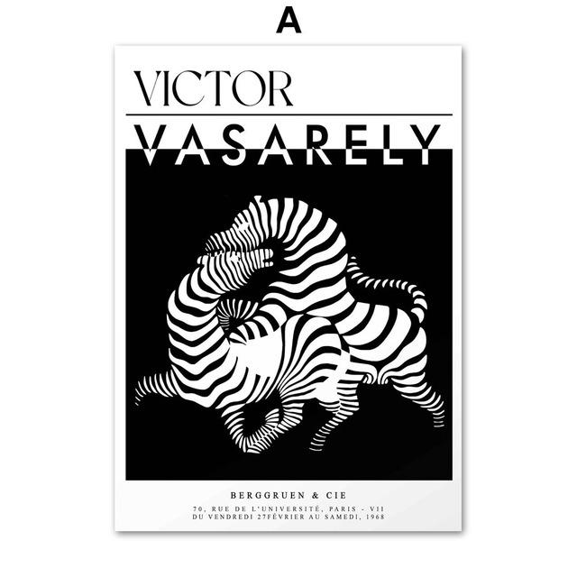 Psychedelic Zebra Punkte Formen Abstrakte Trippy Wand Kunst Leinwand Malerei Nordic Poster Und Drucke Wand Bilder Wohnzimmer Dekor
