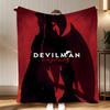 anime Devilman Crybaby Throw Soft Coral Fleece Blanket 310gsm Fluffy Warm Throw for Sofa Bed Couch Bedroom Decor