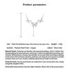 Fashion Jewelry Necklace Cubic Zirconia Sparkling Cubic Zirconia Necklace Butterfly Pendant Necklace Color-Retaining For Parties