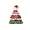 Christmas Santa Claus Wooden Hanging Ornament For Holiday Door Decor