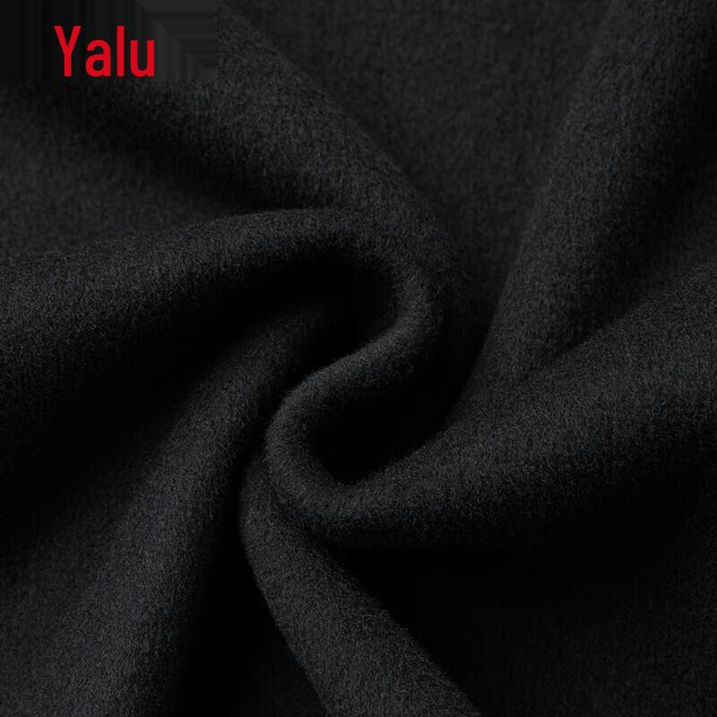 YaLu Men's Merino Wool Blend Mid-Length Overcoat