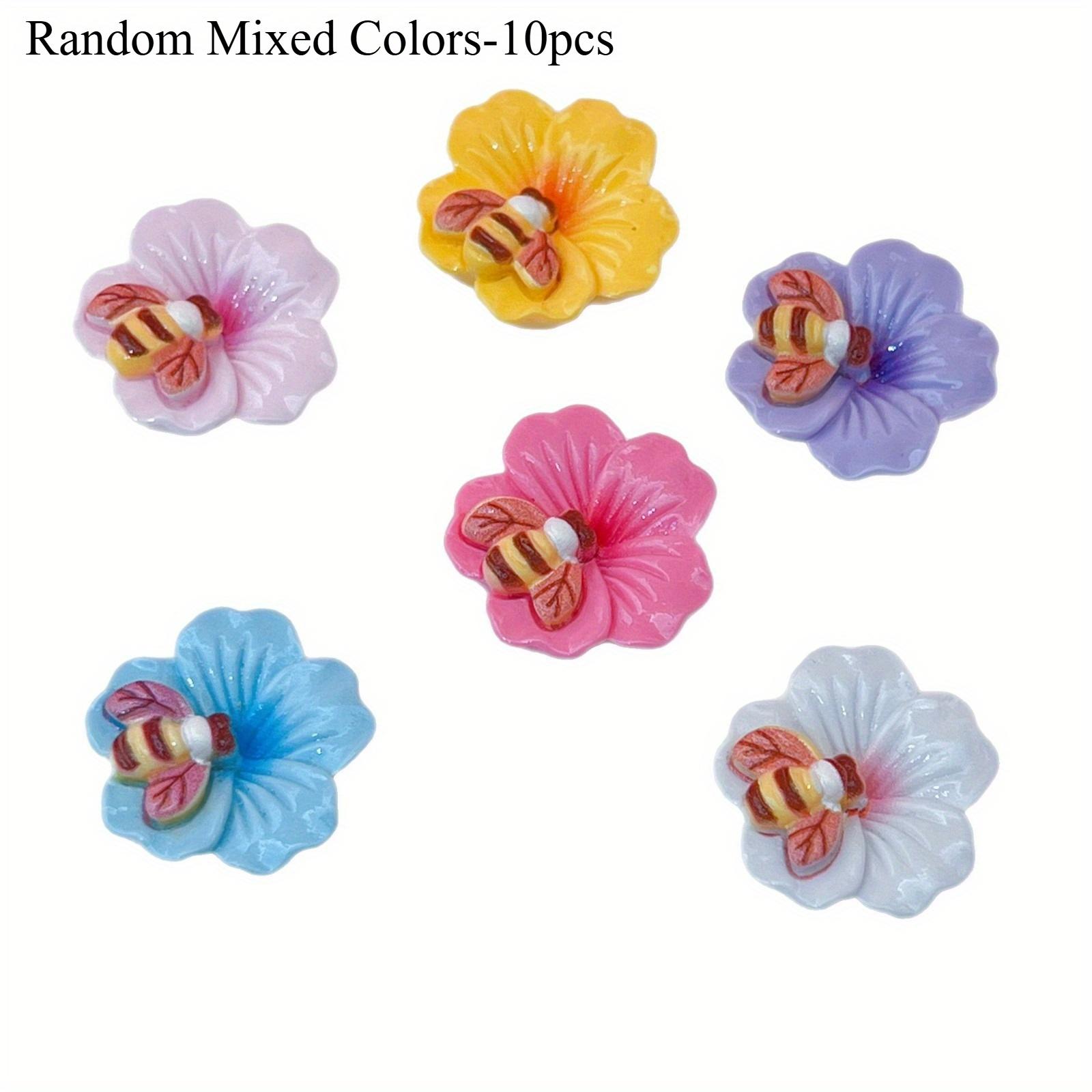 

Resin Flat-Back Charms with Bee and Flower Design for DIY Jewelry Supplies-Home Decoration, Sewing Craft Supplies.
