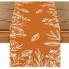 Artoid Mode Orange Floral Fall Table Runner, Seasonal Autumn Kitchen Dining Table Decoration for Home Party Decor 13x90 Inch