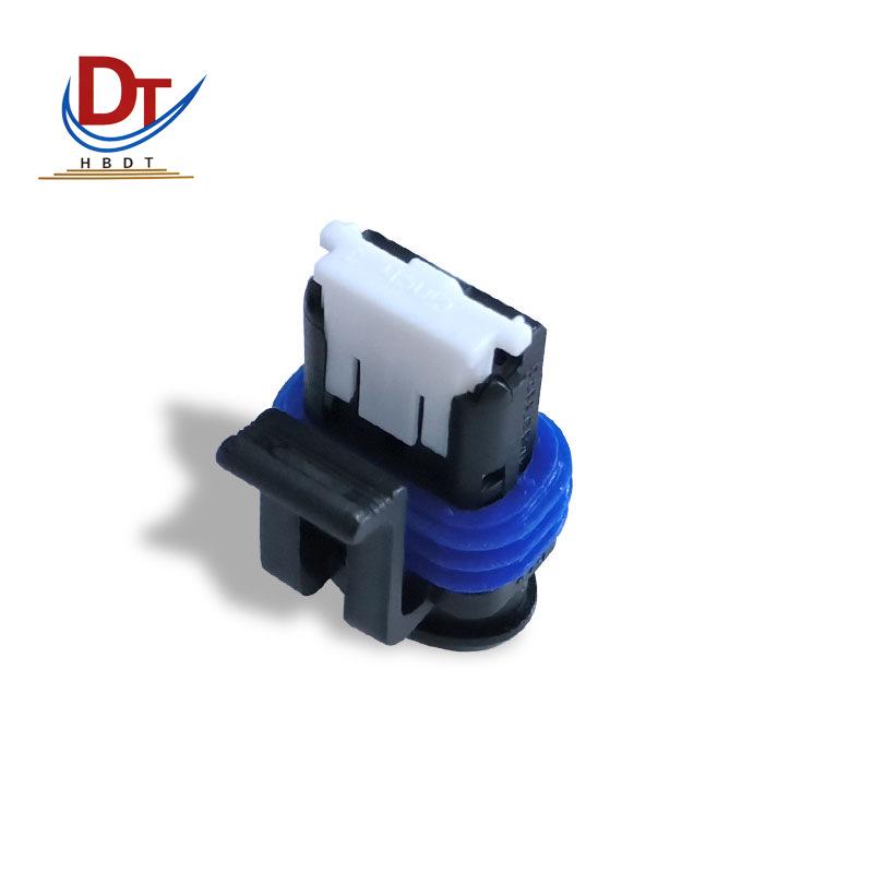 2-Pin Automotive Wiring Harness with DJ7021D-2.8-21 Plastic Sheath Plug-in Connector