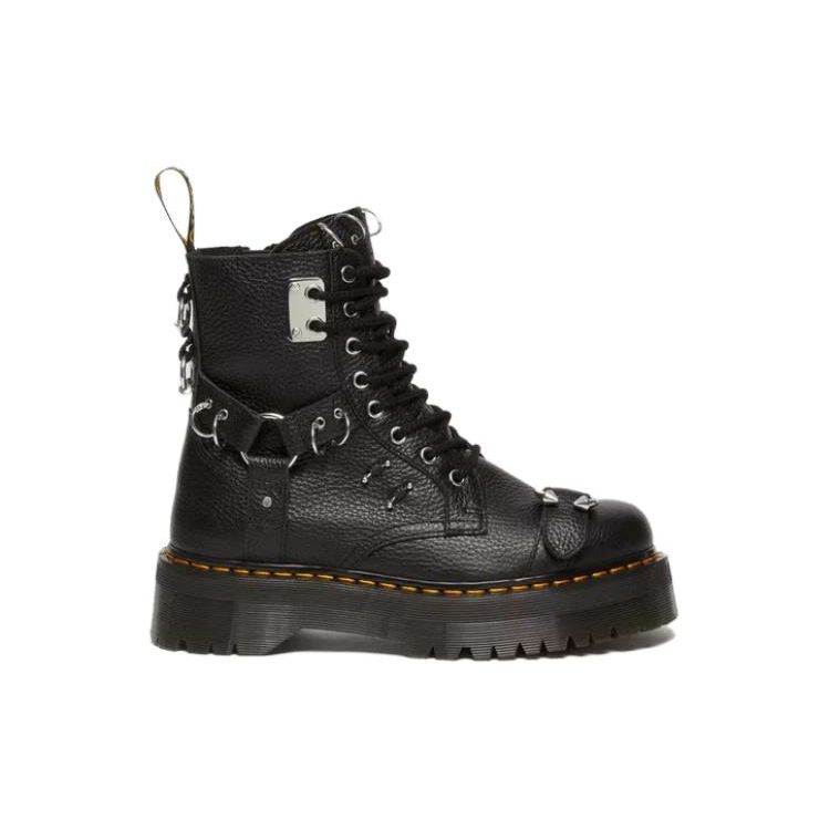 Dr. Martens Jadon Series Kožené Všestranné Pohodlné Krátké Boty Dámské boty Černé 31437001