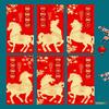 6 Stück 2026 Jahr des Pferdes Vietnamesische rote Umschläge Chinesischer Stil Cartoon Rote Päckchen Geburtstagsgeschenk