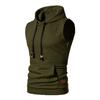 New Fashion Zipper Cardigan Sweater Mens Sleeveless Hooded Vest Jacket Plus Size S-4XL Streetwear Vest Hoodies