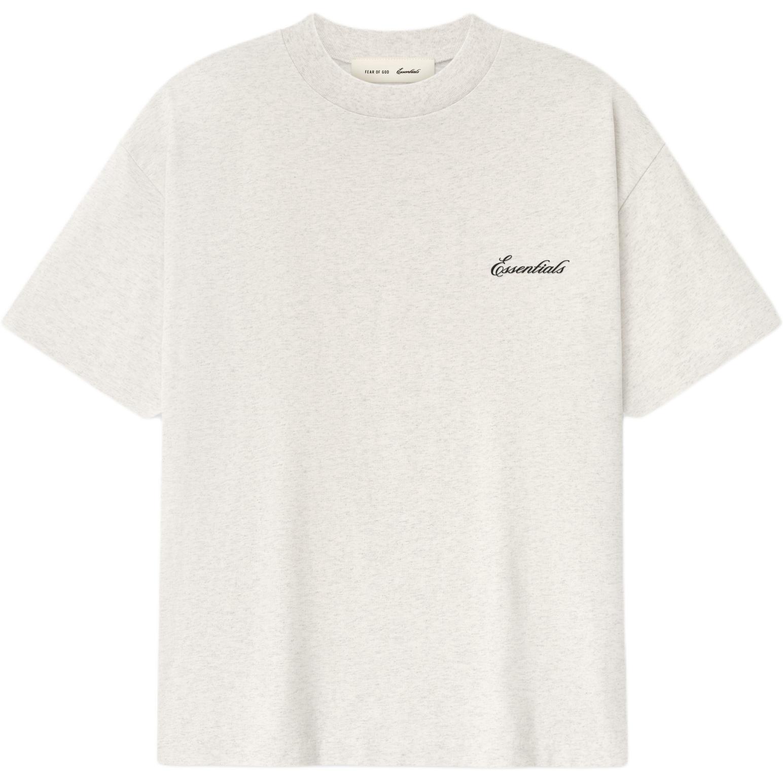 

Fear Of God Essentials Ss26 Classic Short Sleeve Tee Oatmeal Heather Comfortable Printed Letter Classic Short Sleeve T-Shirt Unisex Tops 125AS264491F XS