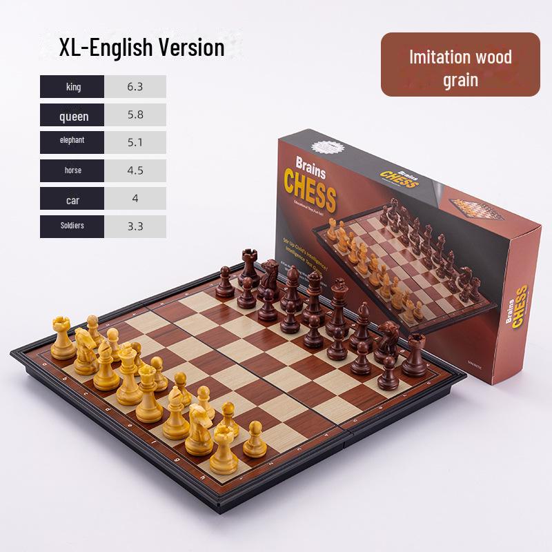 Foldable Magnetic Chess Set: Compact Chessboard for Children's Parent-Child Entertainment and Puzzle Fun