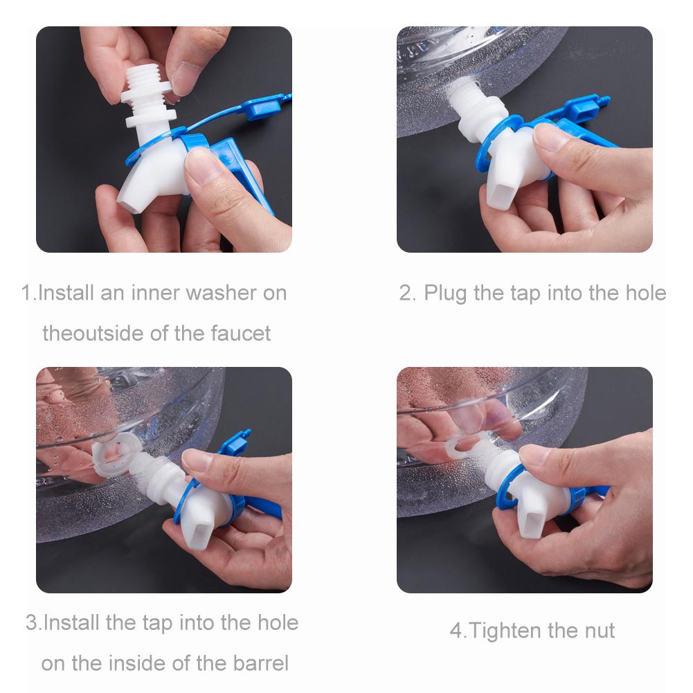 15L Liter Lebensmittelqualität PC Wasserbehälter Auto Camping Kanister mit Wasserhahn Tragbarer Griff Lagerung Wasser Flüssigkeitsflasche