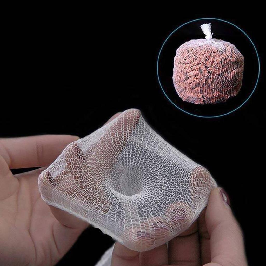 25/37/44mm Refill Carp Fishing Stocking Rig Baits Bag Soluble Fishing Mesh 5m PVA Mesh Dissolving Rig Baits Wrap Bags