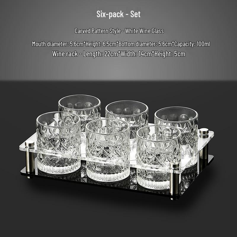 Light Luxury Crystal Baijiu & Beer Shot Glass Set