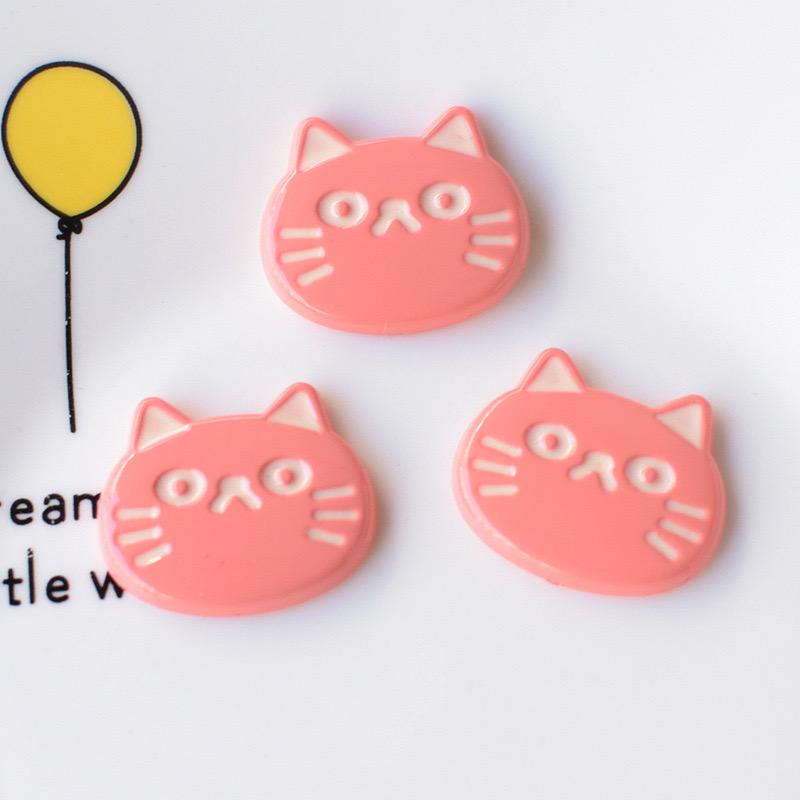 10Pcs New Cute Cartoon Little Fish, Cat Series Flat Back Ornament Jewelry Bows Accessories