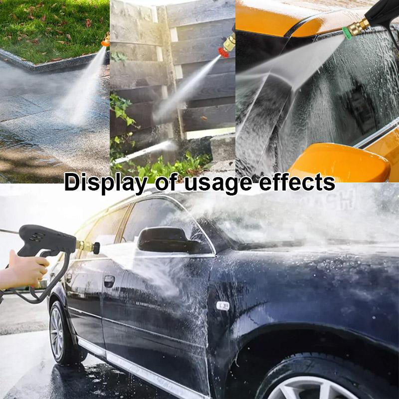 1/4" Quick Connector M22-14MM Aluminum Water Gun with 5 Color Nozzle Car Washing Garden Cleaning Tools High Pressure Washer Gun