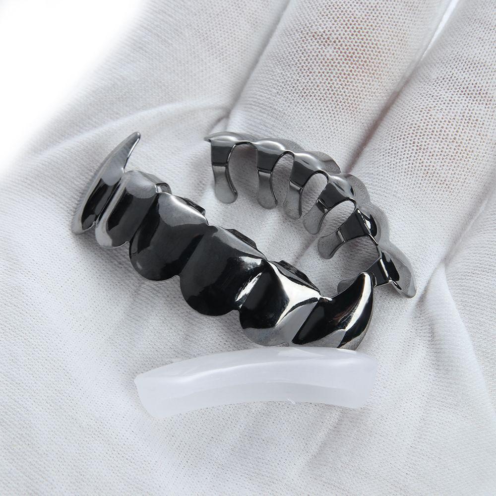 Cheap Fashion Hip Hop Body Jewelry Vampire Fang Top & Bottom Grillz