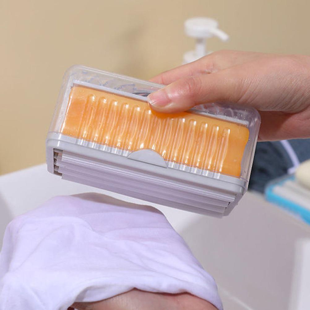 2 Stück Seifendose Arbeitsplatte Spülbecken Schäumende Dosen Reisebehälter Spender Werkzeug PP Werkzeuge Etui