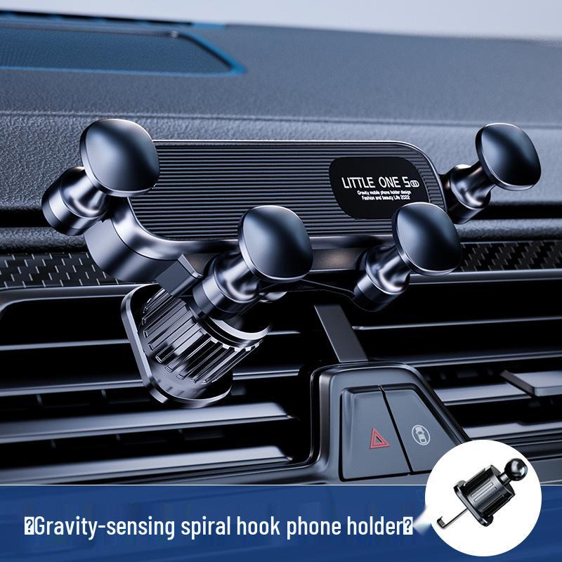 2026 Anti-Shake Rotating Car Phone Holder - Air Vent Mount Navigation Hook