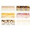 Wide Teeth Acetate Hair Combs Anti-static Hair Comb Portable Makeup Comb Colorful Hairdress Salon Styling Traveling Accessories